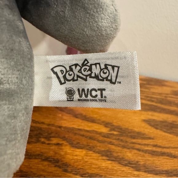 EUC Pokémon Plush Marshadow Gray WCT Wicked Cool Toys 8” Shadow Ghost - Picture 5 of 6